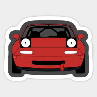 Miata Happy Racecar Sticker